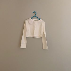Adorable Janie and Jack white cardigan